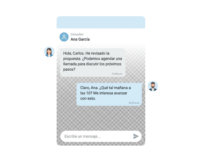 Firefly_professional-B2B-conversation-interface,-chat-between-consultant-and-company-decision-867900